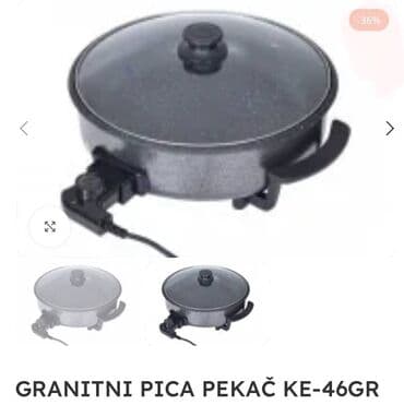 delimano pekač sa poklopcem: Cena 4790 din GRANITNI PICA PEKAČ KE-46GR Iznenadite se ukusom — 1