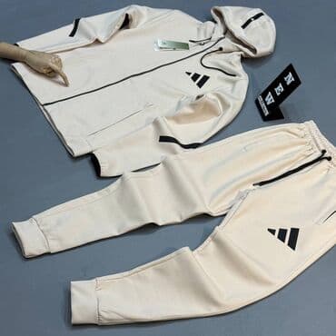 trenerke 92: Komplet, 2XL, L, M, Adidas, bоја - Siva, Pamuk — 1