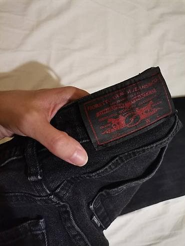 Ženska obuća: Crne farmerke zvoncare XS. Stanje odlično. Naznačena veličina 26 — 6