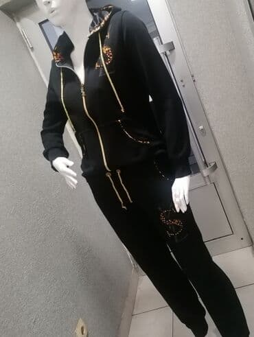 trenerke kompleti: Yves Saint Laurent, L, Leopard, krokodil, zebra, bоја - Crna — 6