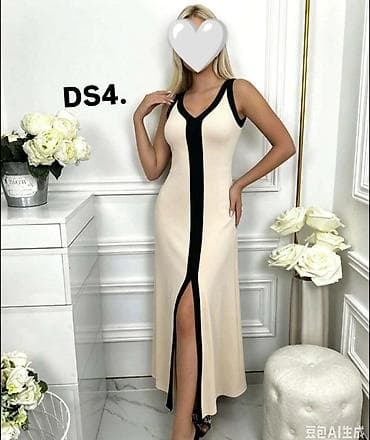 top svecani: Elegantna duga haljina bez rukava – model - Kroj: pripijena silueta — 1