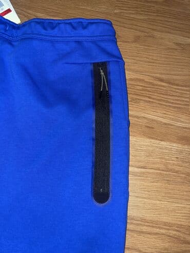 Sweatpants, L, Nike, color - Blue, Cotton — 3