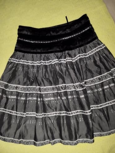 pantalone sa perjem: L (EU 40), Midi, bоја - Šareno — 4