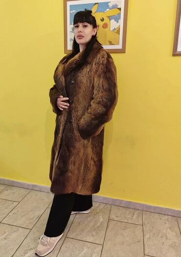 Skafanderi: Bunda od nutrije – ženska, veličina 2XL - Prirodno krzno nutrije u — 2