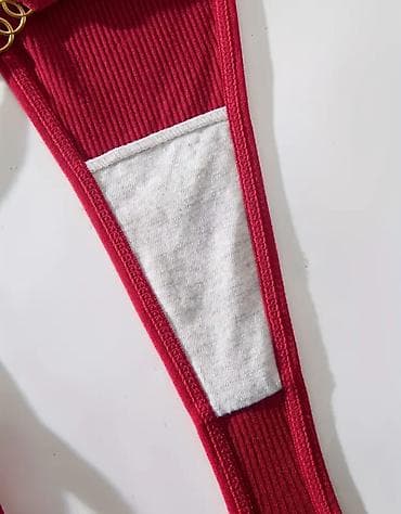 yeezy 350 roze: Ženske rebraste tange – set u više boja - Model: visok izrez sa — 4