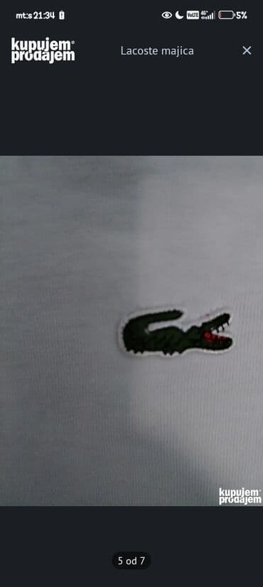 Ženska odeća: Lacoste, XL, Pamuk, bоја - Bela — 5