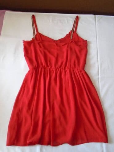 jaknice sa krznom: Zara L (EU 40), color - Red, Evening, With the straps — 7