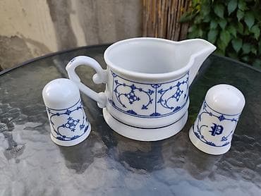 delimano servis nis: Porcelanski set za sto – Indisch Blau (MF Design) - Set od 3 dela — 2