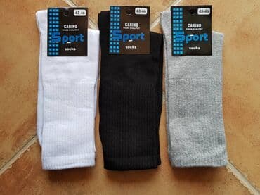 Men's Clothing: Čarape kvalitetne Vel; 43-46 i 40-43 Jedan paket 12 pari u jednoj boji — 1