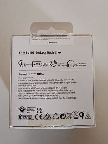 sinsay bluetooth slusalice: Slusalice Samsung Galaxy Buds Live - Crne Kao nove, veoma malo — 4