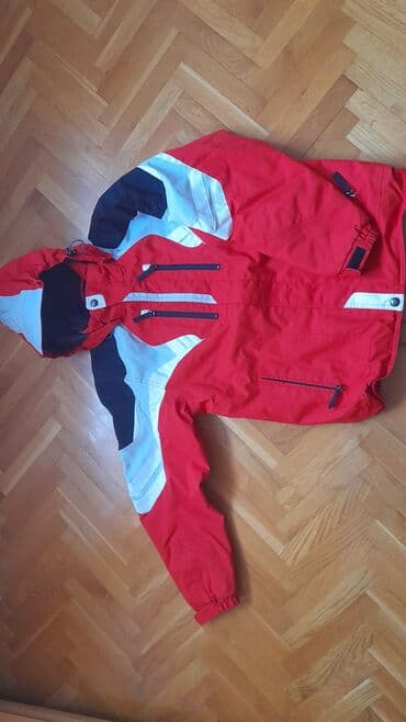 Ski jakne: Zimska/ski jakna Descente - Boja: crvena sa belim i crnim panelima -