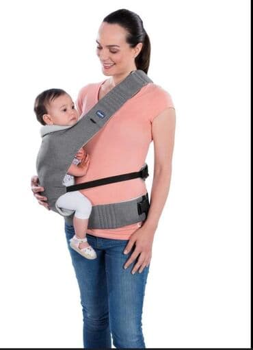 odeca za bebe do 3 meseca: Nosiljka za bebe – siva - Ergonomski dizajn sa M-položajem kukova i — 3