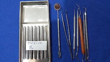 set za ravna stopala: Stomatološki pregled Tacna sa instrumentima za stomatološki pregled — 8