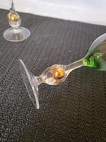 cehoslovacka: Casice Bohemija,kristal,rucni rad 1950g +,za zestoko pice. Casice za — 9