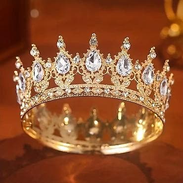 šnala za novac: Luksuzna kruna/tiara sa bogatim baroknim dizajnom - Materijal: legura — 5