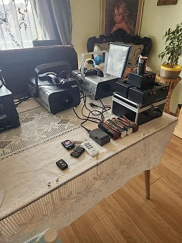 mini masina za sudove: Komplet za scensku atmosferu – mašine i tečnosti za sneg, dim i — 3