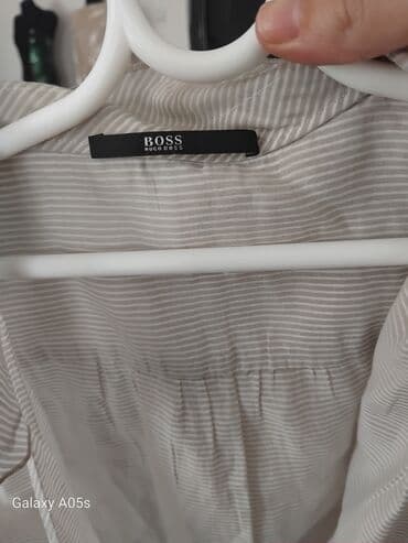 crop top c a: Hugo Boss, S (EU 36), Lycra, Stripes, color - Beige — 1