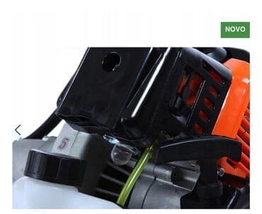 noz za kosacicu: Motor: dvotaktni, vazdušno hlađeni – Snaga: 5,2 Ks 3.8kw – Max obrtaj — 3