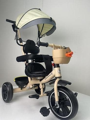 kolica za bebe igračka: Tricikl Quick & Roll 4002 – bež Elegantni tricikl u bež boji za — 1