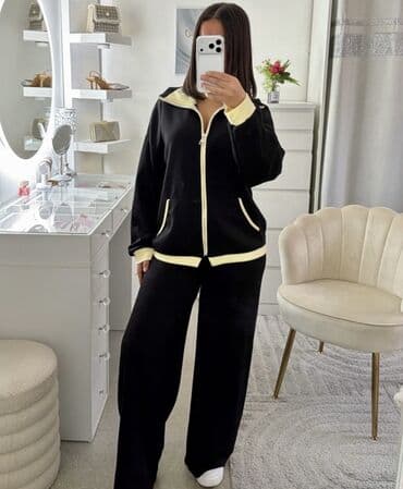 komplet odece: 💫Ženski komplet trenerke – dvoslojni pliš/futer izgled, udoban i — 7