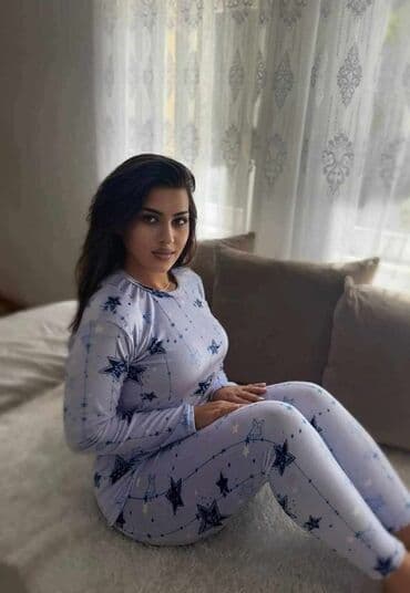 Dresses: Ženske pidžame – komplet majica dugih rukava + donji deo - Kroj — 1