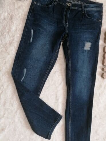 push up pantalone: Nove Cropped denim style 38 Struk 38cm Bokovi 47-48(tegljive oko 3cm) — 2
