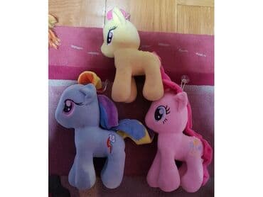 rainbow friends igračke: Žuti My little pony - moj mali poni plisana igracka. cena za komad — 3