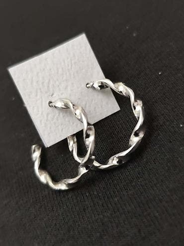 Fashion backpacks: Set minđuša – više modela gs - Srebrne kružne minđuše sa — 1