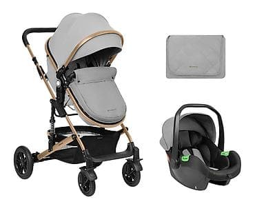 polovna bebi kolica: Kikka Boo Amaia premium 2u1 set kolica sa i-Size auto sedištem – light — 1
