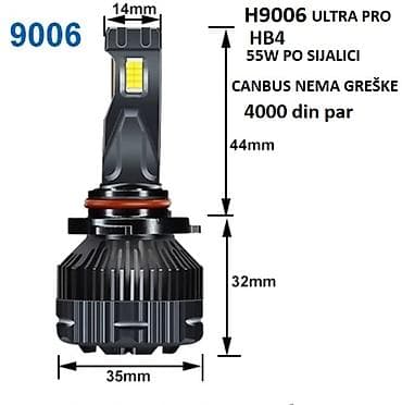 reduktor za mašinu za meso 32: LED H9006 HB4 ULTRA PRO CANBUS - Grlo/tip: 9006 (H9006) - Snaga: 55 — 1