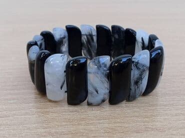 Narukvica Rutil Kvarc Narukvica Rutil Kvarc, poludragi kamen