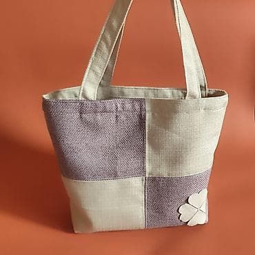 torbe ženske: Ručna torba – patchwork tote - Materijal: gust tkani pamuk/platno u — 1
