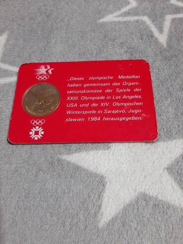 groš novac: Medalja Los Andjeles sarajevo medalja je pozlacena u original — 2
