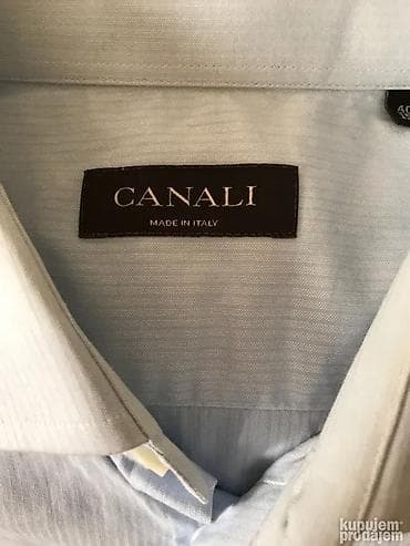 Headgear: Original CANALI Milano kosulja L 100% extra fine cotton Made in Italy — 3