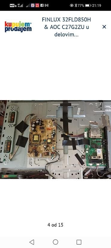 filter za usisivac aquafilter 1500: FINLUX 32FLD850H – delovi: - Main board: 17MB45M-3 - Power board — 5