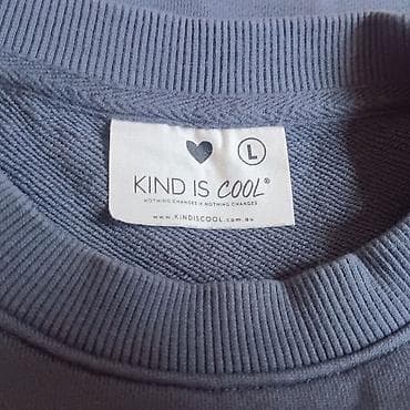 spiderman duks: Duks „Kind is Cool” – unisex, veličina L - Boja: denim (bledo teget) — 3