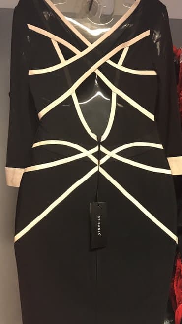 najlepse haljine za svecane prilike: M (EU 38), color - Black, Evening, Long sleeves — 5