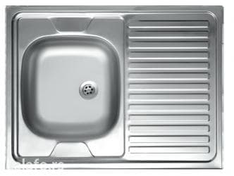 Sudopere: Sudopera sa ocedjivačem nasadna dimenzija: 800x600mm dimenzija korita — 1
