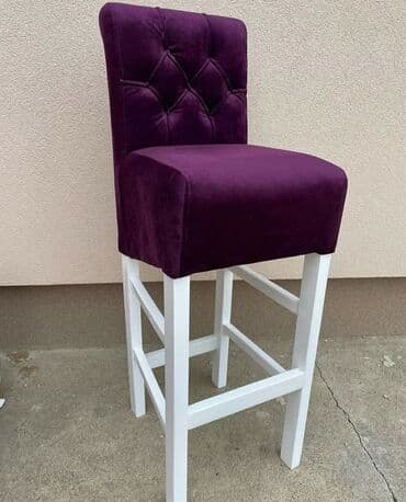 Komode: Barske stolice sa naslonom – ručno tapacirane - Konstrukcija: masivno — 9