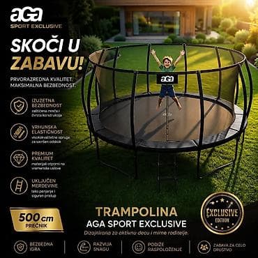 Sve za dečije igralište: 500 cm je sa unutrašnjom mrežom 45000 din. L — 7