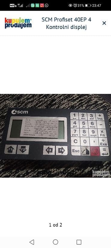 SCM Profiset 40EP 4 Kontrolni displej Informacije Slanje Brzom postom