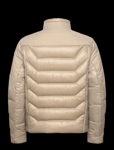 Coats and trench coats: Muška zimska jakna – bež. L,XL,XXL - Topla, pufnasta jakna sa visokim — 2