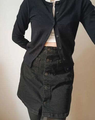 Suknje: L, Mini, bоја - Crna — 3