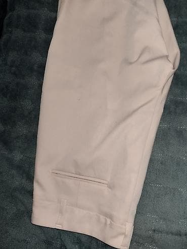 pantalone i sakoi zenski: Elegantne ženske pantalone u puder‑roz nijansi. - Kroj: klasičan — 7