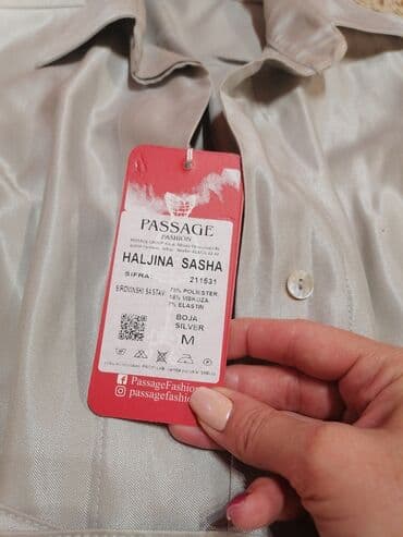 svecane haljine sa cirkonima: M (EU 38), color - Silver, Long sleeves — 2