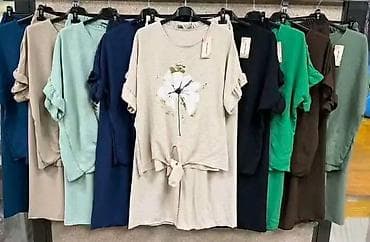 Overalls: Dvodijelni ženski komplet – majica i pantalone širokog kroja - Gornji — 4