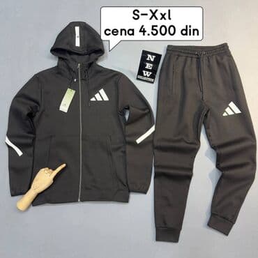 enter pantalone cena: Komplet, S, Adidas, bоја - Bež, Pamuk — 7