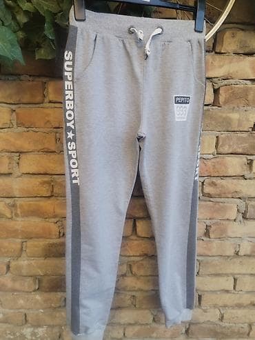 helanke za kosarku: PL - Children`s sweatpants bоја - Siva — 1