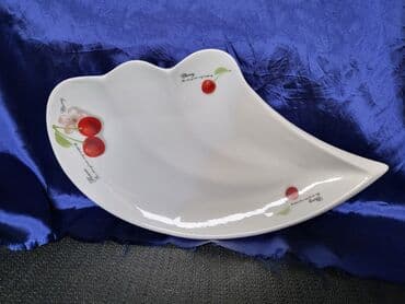 porcelanske solje za caj: Tanjir vintaz za serviranja,posluzenja porcelanski. Tanjir je bez — 2