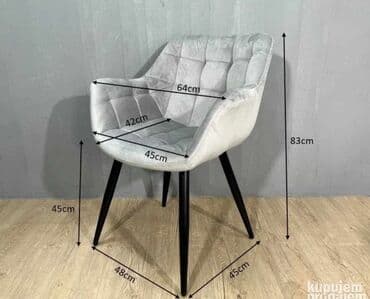 plasticne trpezarijske stolice: Stolica VELUR Fotelja Transformišite svoj prostor sa našim elegantnim — 11